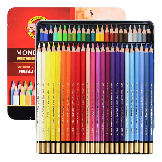 Lápis Aquarelável Mondeluz 48 Cores 3726 Foto 1
