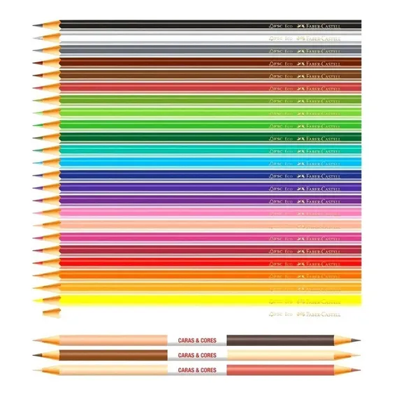 Lápis Cor 024 Faber Castell Caras E Cores Foto 1