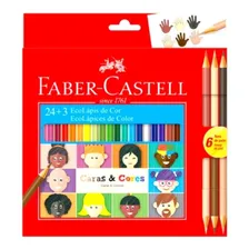 Lápis Cor 024 Faber Castell Caras E Cores Foto mini 2