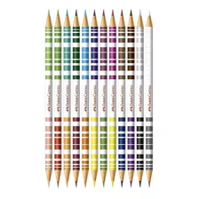 Lápis Cor 12 Lápis Bicolor 24 Cores Faber Castell 12 Estojos Foto mini 2