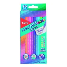 Lápis Cor 12und Mega Soft Color Tons Pastel Tris Foto mini 1
