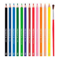 Lapis Cor Aquarelavel Tris Mega Aquarell 24 Cores + Pincel Foto mini  2