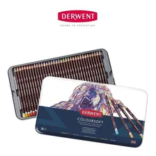 Lapis Cor Derwent Coloursoft 36 Cores Foto mini 1
