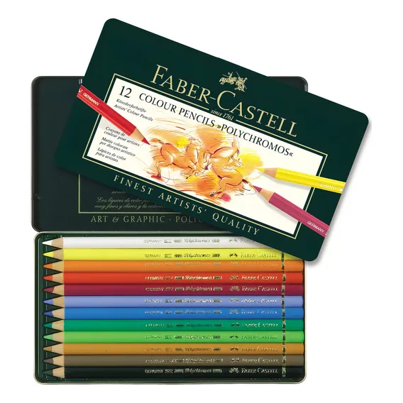 Lapis Cor Faber Castell Polychromos 012 Cores 110012 Foto 1