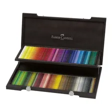 Lapis Cor Faber Castell Polychromos 120 Cores Madeira 110013 Foto mini 1