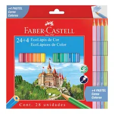 Lápis Cor Faber-castell Sextavado 24 Cores + 4 Cores Tons Foto mini 1