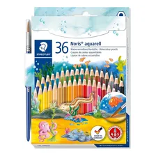 Lápis Cor Staedtler Noris Club Aquarela Pincel 36 Cores Foto  mini 1