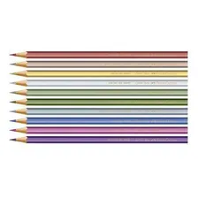 Lápis De Cor 10 Cores Metallic Faber Castell Sextavado Foto mini 4