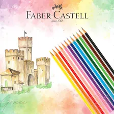 Lápis De Cor 12 Cores Faber Castell Ecolápis Sextavado Foto mini  3
