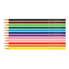 Lápis De Cor 12 Cores Faber Castell Max Ecolápis Kit 3 Unid Foto mini  2
