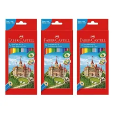 Lápis De Cor 12 Cores Faber Castell Max Ecolápis Kit 3 Unid Foto  mini 1