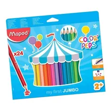 Lápis De Cor 24und Color Peps Jumbo Maped Foto mini  3