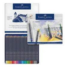 Lápis De Cor Aquarelável Goldfaber 24 Cores Faber-castell Foto mini 2