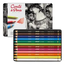 Lápis De Cor Conte Lápis Pastel Seco Conté À Paris 12 Cores Lápis Pastel Seco Conté Foto  mini 1