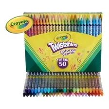 Lápis De Cor Crayola 50 Cores Twistables Não Precisa Apontar Foto  mini 1