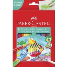 Lápis De Cor Ecolápis Aquarelável 36 Cores Com Pincel Foto mini 1