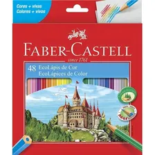 Lápis De Cor Faber Castell Ecolápis Sextavado 48 Cores Foto  mini 1