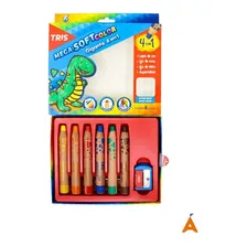 Lápis De Cor Gigante 4 Em 1 - Mega Soft Color - Tris - 8 Pçs Foto mini  3