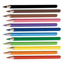Lapis De Cor Jumbo Triangular Gigante 12 Cores Bic Evolution Foto mini 3