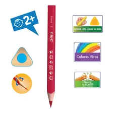 Lapis De Cor Jumbo Triangular Gigante 12 Cores Bic Evolution Foto mini 2