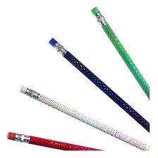 Lápis Decorado Fantasia Flocked Color 24 Unidades Cis Foto mini 4