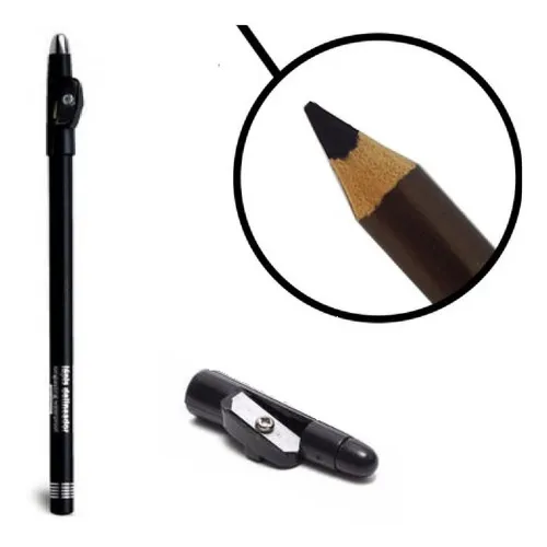Lápis Delineador Olhos Ruby Rose Preto Prova Dágua Apontador Foto 1