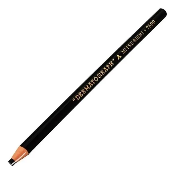 Lápis Dermatográfico 7600 Preto - Mitsubishi Sobrancelha Foto 1