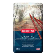 Lapis Esboço Derwent Drawing 12 Cores Cor 12 Foto mini  2