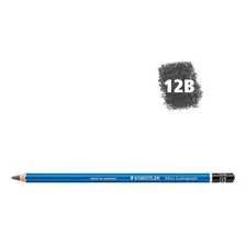 Lápis Grafite Graduado Staedtler Mars Lumograph 12b Foto mini 2