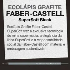 Lápis Grafite Redondo Black Supersoft Faber Castell Com 4 Un Foto mini 3
