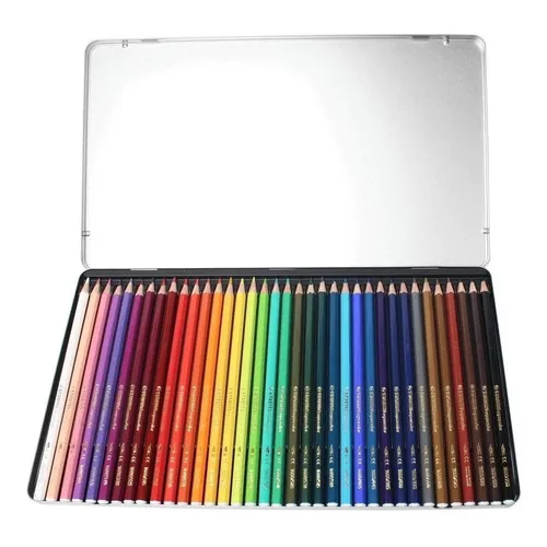 Lápis Pastel Aquarelável Aquacolor Stabilo 36 Cores Foto 1