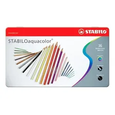 Lápis Pastel Aquarelável Aquacolor Stabilo 36 Cores Foto mini 2