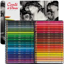 Lápis Pastel Seco Estojo Com 48 Cores Conté Foto mini 2