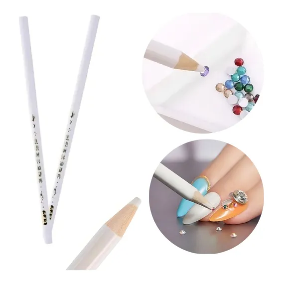 Lápis Pega Strass Pedras Decoração De Unhas + 1440 Strass Foto 1
