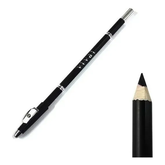 Lápis Preto Para Olhos Com Apontador Vivai Foto 1