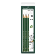 Lápis Preto Técnico 9000 6b Faber-castell Cartela 04 Lápis Foto mini 1