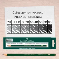 Lápis Preto Técnico 9000 6b Faber-castell Cartela 04 Lápis Foto mini 3