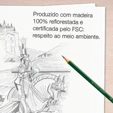 Lápis Preto Técnico 9000 6b Faber-castell Cartela 04 Lápis Foto mini 4