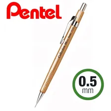 Lapiseira Pentel Profissional P205 Preta Ou Dourada - 05mm Cor Dourado Foto mini 3