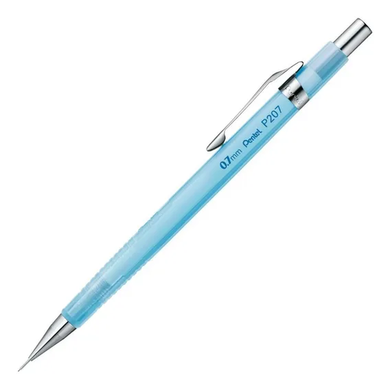 Lapiseira Pentel Sharp Clena Azul Transparente 0.7 Foto 1