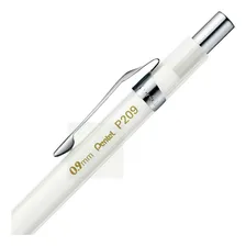 Lapiseira Pentel Sharp Clena Branca Transparente 0.9 Foto mini  2