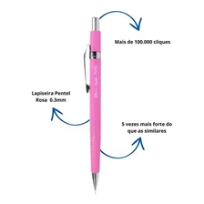 Lapiseira Sharp P203 0.3mm Pentel Rosa Foto mini  3