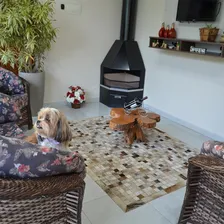 Lareira De Canto Com Caixa De Lenha Fornos Pinhal Foto mini 4