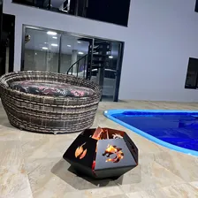 Lareira De Fogo Externo Com Maçarico E Cabo D Gás Arena Foto mini  3