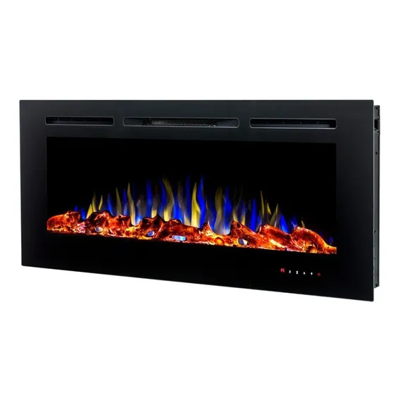 Lareira Elétrica Aquecedor Sala 50 Pol. 3d Com Inmetro 220v Cor Preto Foto 1
