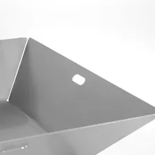 Lareira Externa Pira Tocheiro Quadrada- Pés 250mm Em Inox Foto mini 4