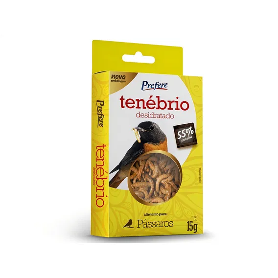 Larvas Tenébrios Molitor Desidratado P/ Pássaro Prefere 1 Un Foto 1