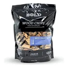 Lascas Lenha Para Defumação Mix Parrillero 1kg - Bold Brasa Foto mini 1