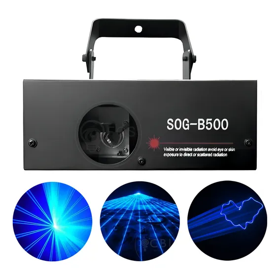 Laser Azul B500 Raios 500mw Dmx Automatico RÃtmico Bivolt 110/220V Foto 1
