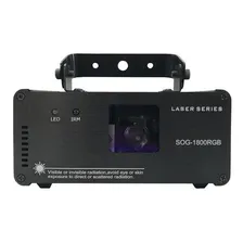 Laser Profissional 400mw Sog 1800 Rgb Dmx + Controle Foto mini 3